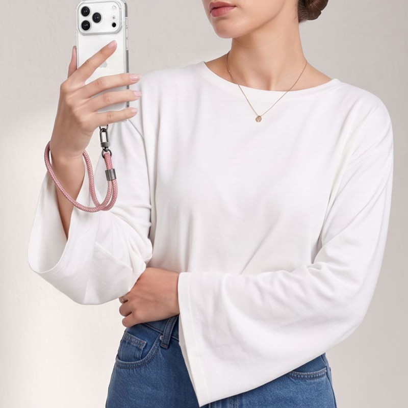 Correia de pulso em corda Tech-Protect C11S, Dusty Rose