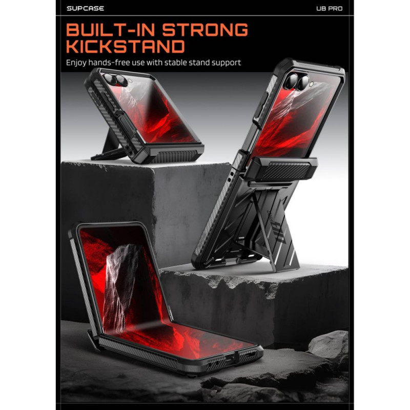 Capa Supcase Unicorn Beetle Pro para Samsung Galaxy Z Flip 8, preta
