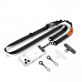 Correia de telemóvel cruzada Tech-Protect C9S Rope, preta/laranja