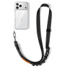 Correia de telemóvel cruzada Tech-Protect C9S Rope, preta/laranja