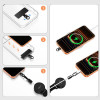 Suporte de telemóvel antifurto Tech-Protect UrbanLoop com cabo de aço retrátil, preto