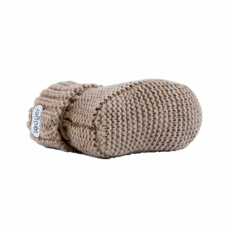 Pantufas de bebé Lodger Slipper Folklore em lã merino, Buffalo, 0-6 m (SLM 535_0-6)