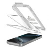 Protetor de ecrã em vidro temperado Tech-Protect Quick Set+ para Apple iPhone 17 Pro Max, preto (2 un.)