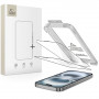 Tech-Protect Quick Set+ THP4498 Protetor de ecrã em vidro temperado para Apple iPhone 17, preto (2 un.)