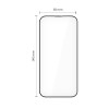 Tech-Protect Quick Set+ THP4498 Protetor de ecrã em vidro temperado para Apple iPhone 17, preto (2 un.)