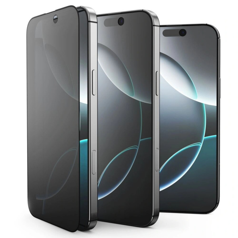Película de vidro temperado com privacidade Tech-Protect Glass Spy+ THP4511 para Apple iPhone 16 Pro Max / 17 Pro Max (2 un.)