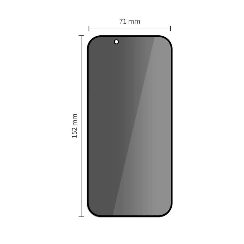 Película de vidro temperado com privacidade Tech-Protect Glass Spy+ para Apple iPhone Air (2 un.)