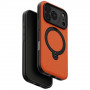 Capa UNIQ Elix para Apple iPhone 18 Pro / 17 Pro, suporte rotativo 360, laranja