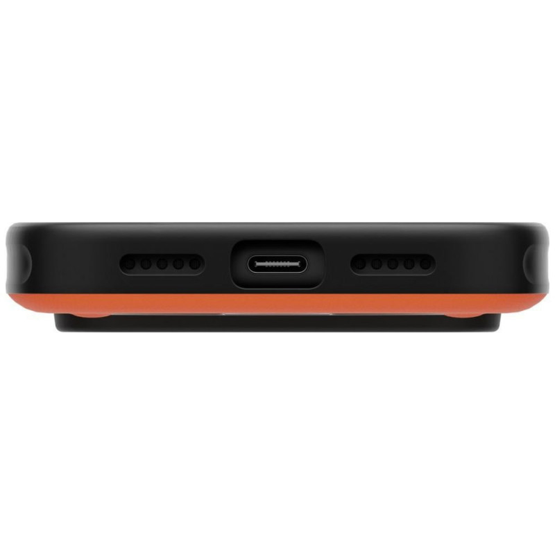 Capa UNIQ Elix para Apple iPhone 18 Pro / 17 Pro, suporte rotativo 360, laranja