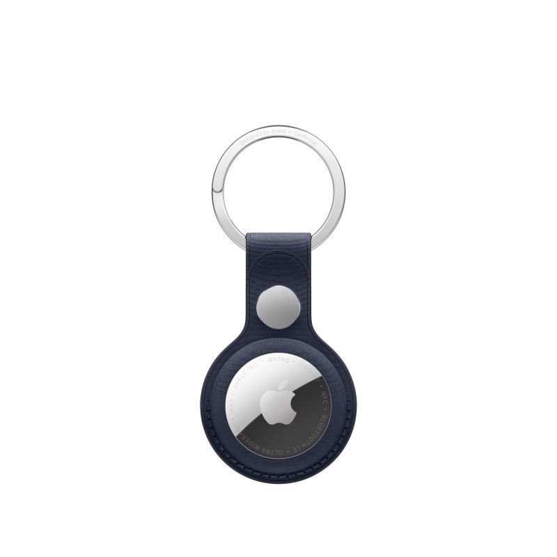 Porta-chaves FineWoven para AirTag Apple, azul-marinho