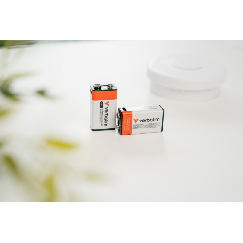 Bateria recarregável USB-C Li-ion 9V 335 mAh Verbatim 30251 (1 un.)