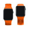 Pulseira de silicone 3mk para Apple Watch 38/40/41 mm, laranja