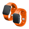 Pulseira de silicone 3mk para Apple Watch 38/40/41 mm, laranja
