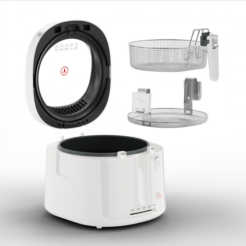 Fritadeira Tefal Filtra Vision FF2541E0, 2,1 L, 1900 W, branca