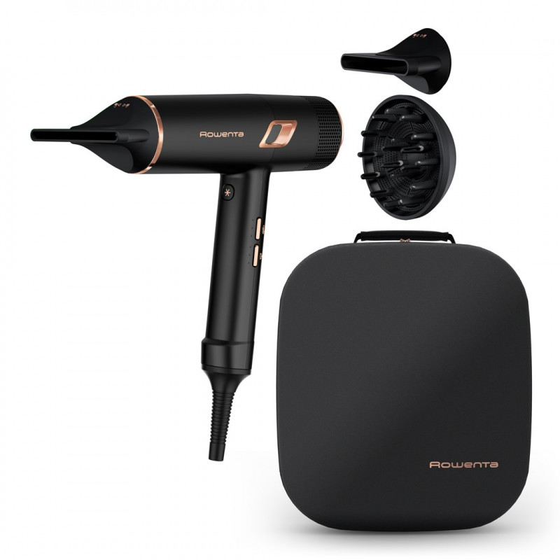 Rowenta Ultimate Experience CV9920F0 Secador de cabelo, 2000 W, Preto/Cobre