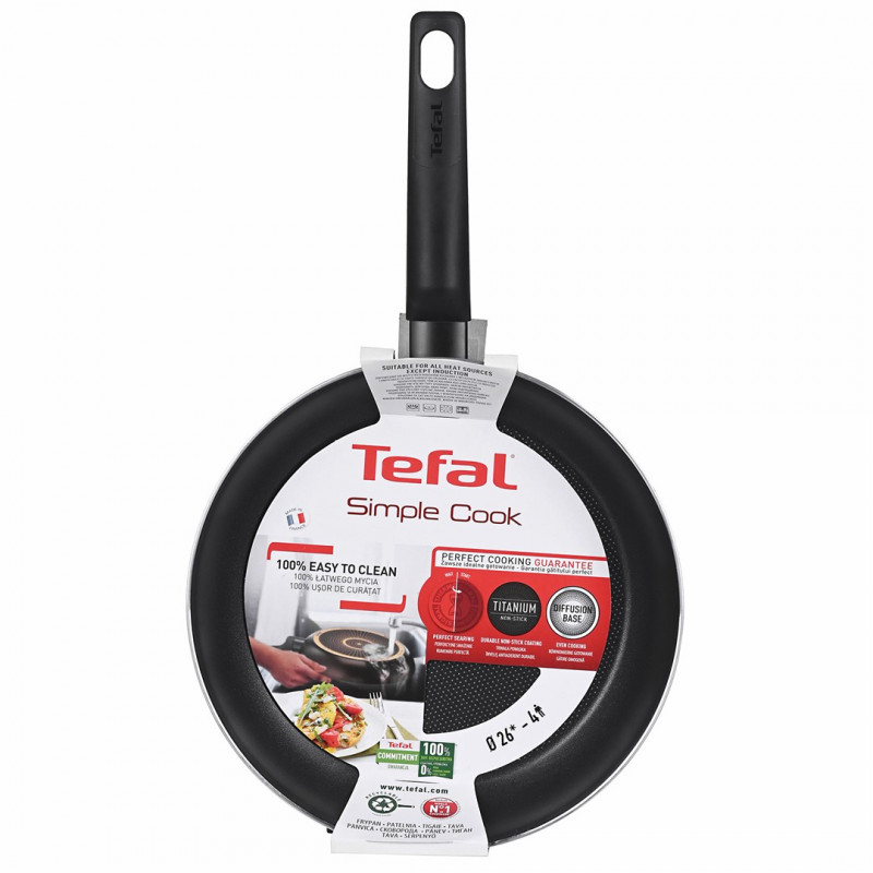 Frigideira versátil Tefal Simple Cook B55605, redonda, 26 cm