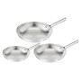 Conjunto de frigideiras Tefal Duetto On B866S334, 3 peças, 20/24/28 cm, aço inoxidável