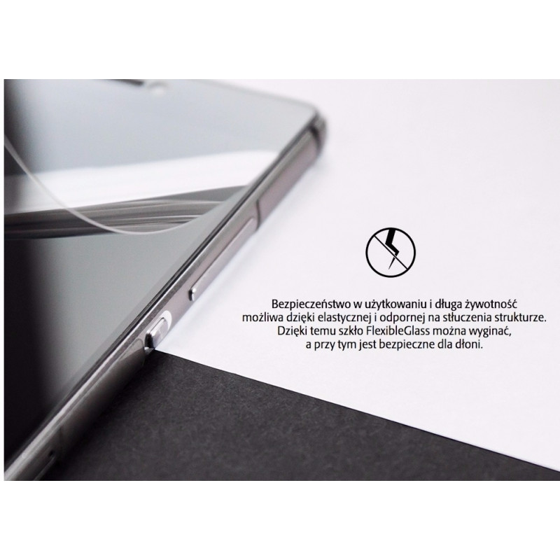 Película de vidro híbrido 3mk FlexibleGlass para Huawei P20 Pro