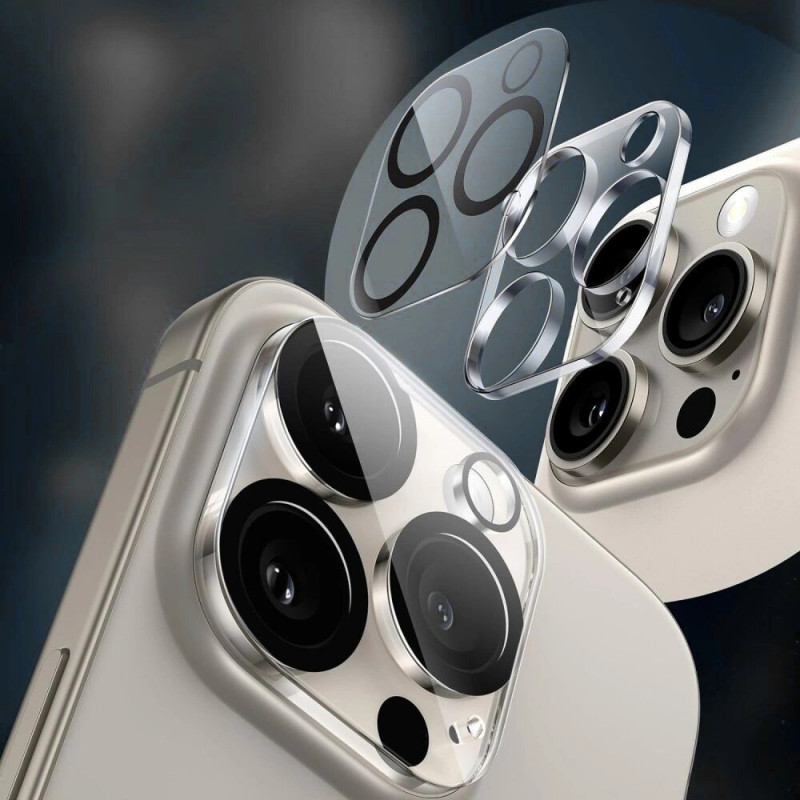 Tech-Protect Cam Fit+ Vidro Temperado para Lente da Câmara para Apple iPhone 17 Pro, Transparente