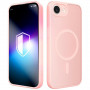 Capa magnética 3MK Misty MagCase para Apple iPhone 16e / 17e, rosa