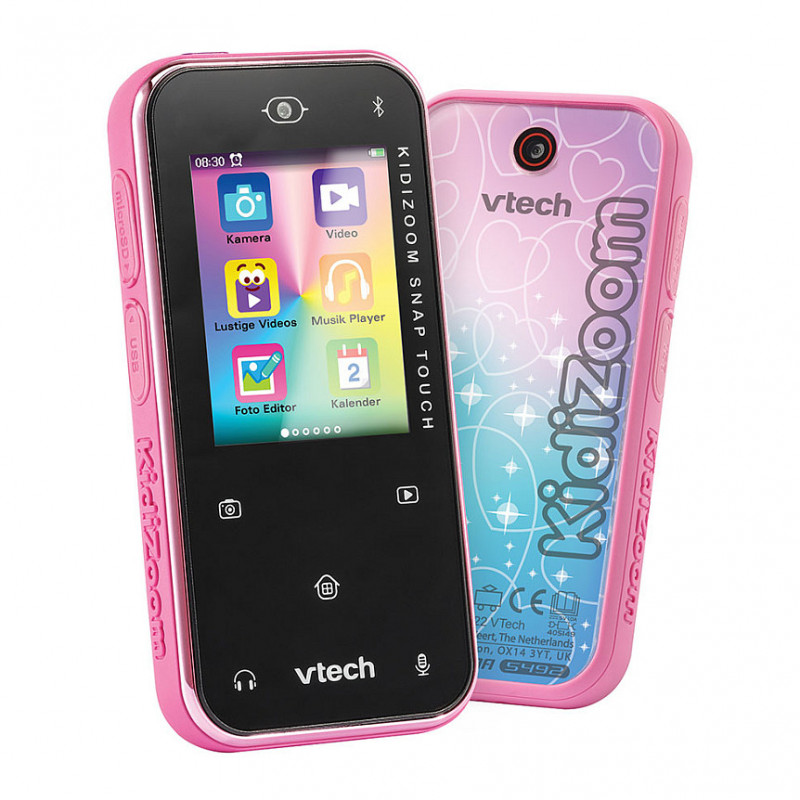 Máquina fotográfica digital infantil VTech KidiZoom Snap Touch 80-549254, rosa
