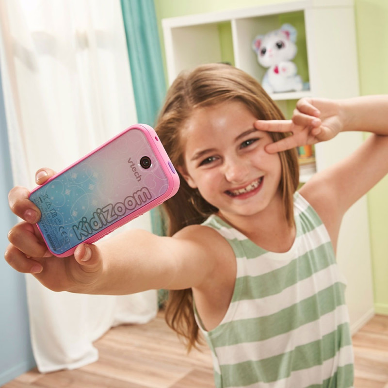 Máquina fotográfica digital infantil VTech KidiZoom Snap Touch 80-549254, rosa