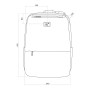 Mochila para portátil NanoRS RS202 B 15,6", preta, 41x29x4, impermeável