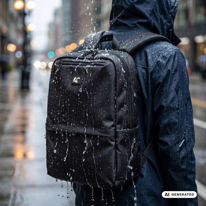 Mochila para portátil NanoRS RS202 B 15,6", preta, 41x29x4, impermeável