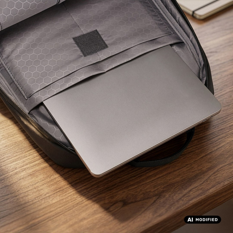 Mochila para portátil NanoRS RS202 B 15,6", preta, 41x29x4, impermeável