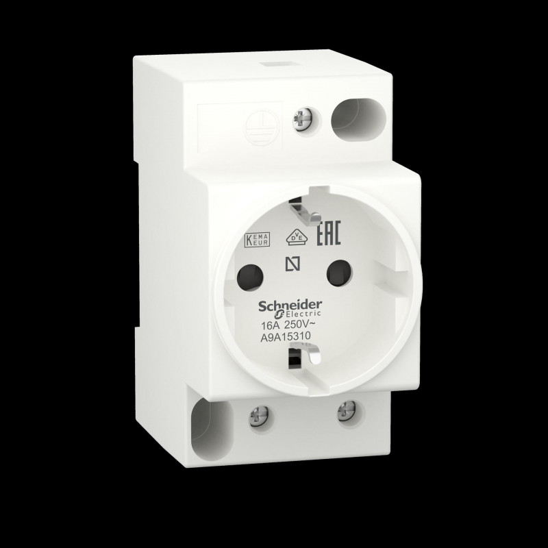 Schneider Electric A9A15310 Tomada, 16 A, 250 V, 2P+E, DIN 49440