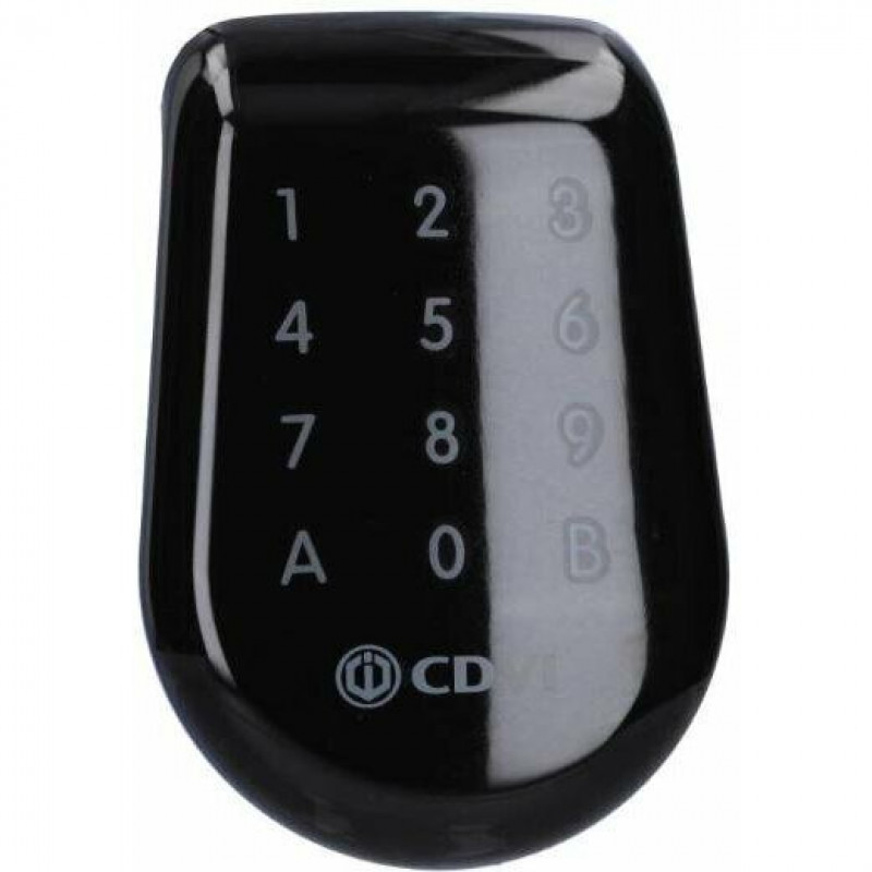 Leitor de cartões de proximidade RFID autónomo CDVI SOLAR2R com teclado, 125 kHz