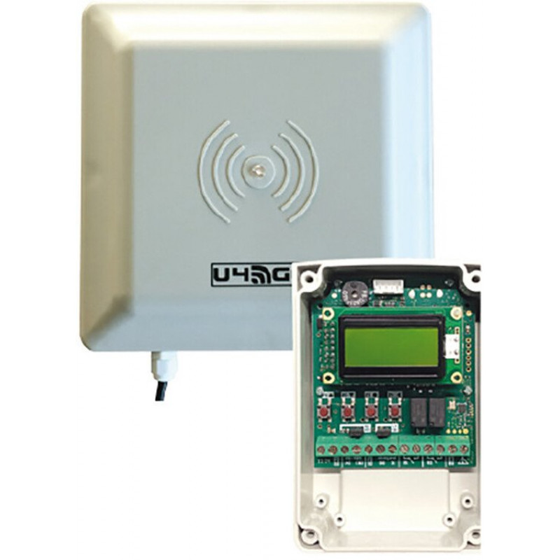 Leitor de controlo de acessos de longo alcance CDVI A6U48 com antena de 6 m