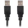 Cabo Lanberg USB-A M/M 2.0 de 0,5 m, preto
