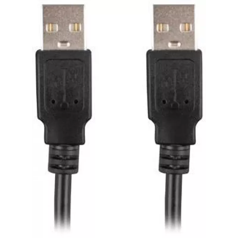 Cabo Lanberg USB-A M/M 2.0 de 0,5 m, preto