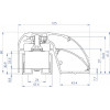 Fechadura eletromagnética de perfil para porta CDVI P300EVO 400 mm, 300 kg, monitorizada (52870)