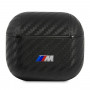 Capa BMW BMA3WMPUCA PU Carbon M Collection para Apple AirPods 3, preta