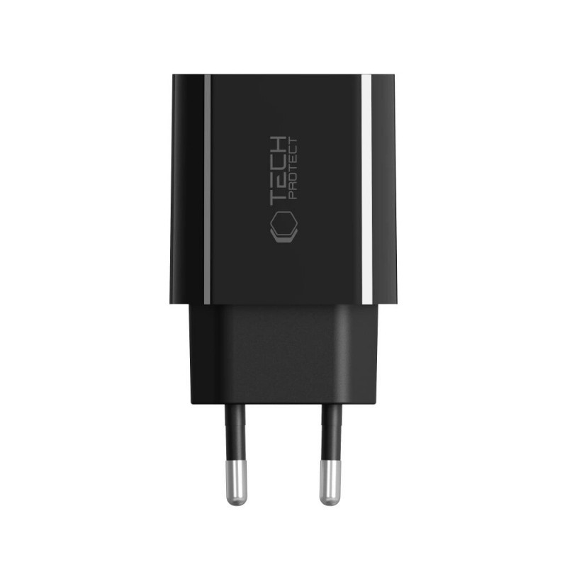 Carregador de parede Tech-Protect NC20W USB-C PD 20W, preto