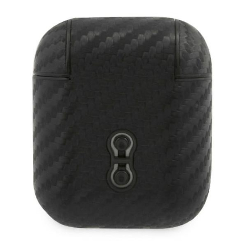 Capa BMW BMA2WMPUCA PU Carbon M Collection para Apple AirPods 1/2, preta