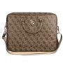 Guess GUCB15G4GFBR Mala para portátil 4G Uptown, 15 polegadas, castanha