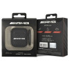 Capa em pele Big Logo Mercedes-AMG AMA2SLWK para Apple AirPods 1/2, preta