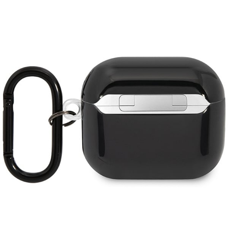 Capa BMW BMA322SWTK Multiple Colored Lines para Apple AirPods 3, preta