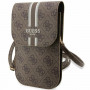 Bolsa de mão Guess GUWBP4RPSW 4G Stripes, castanha