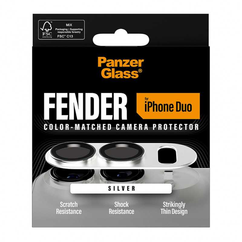 PanzerGlass Fender Protetor de Câmara para iPhone Duo, Branco