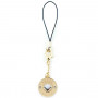 Guess GUCPMHGLD Heart Diamond Charm com strass para telemóvel, dourado