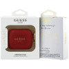 Capa de silicone com glitter e anel Guess para Apple AirPods Pro 3, fúcsia