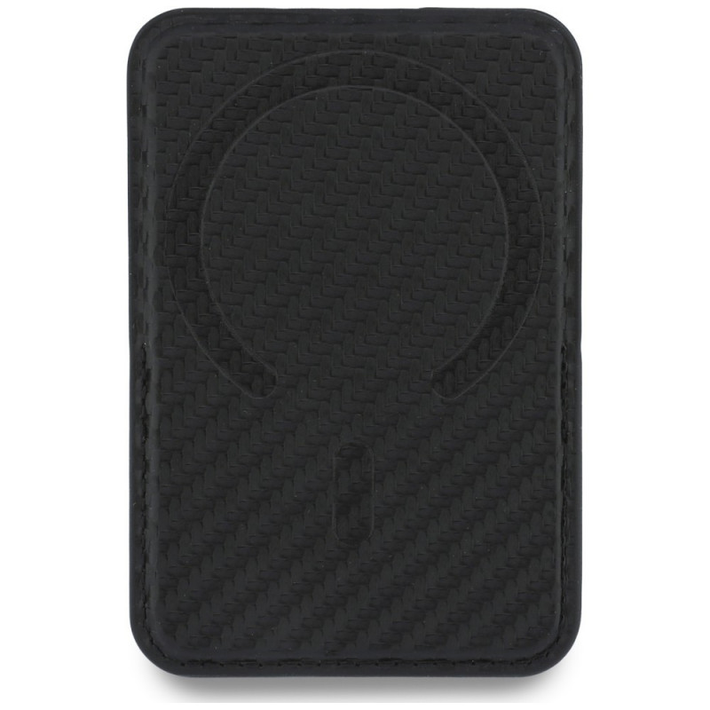 Carteira MagSafe BMW M Carbon Metal Logos, preta