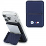 Carteira MagSafe BMW M Carbon Metal Logos, azul-marinho
