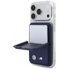 Carteira MagSafe BMW M Carbon Metal Logos, azul-marinho