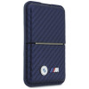 Carteira MagSafe BMW M Carbon Metal Logos, azul-marinho