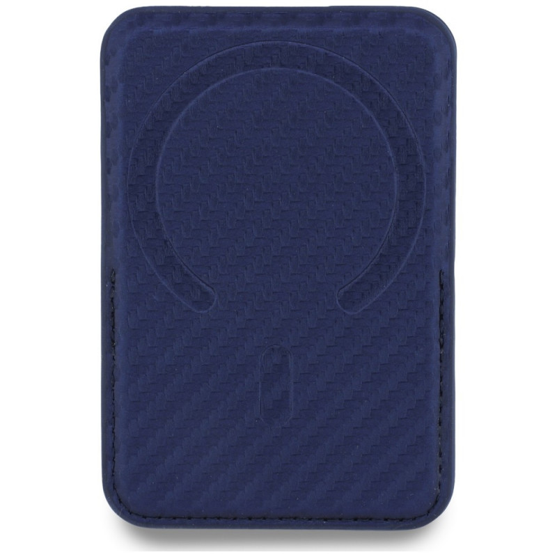 Carteira MagSafe BMW M Carbon Metal Logos, azul-marinho